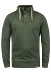 !Solid TripTroyer Herren Sweatshirt Pullover Troyer Pulli Mit Stehkragen Und Knopfverschluss Climb Ivy Melange