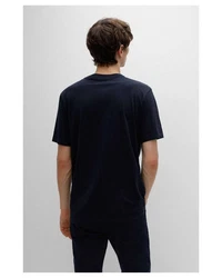 HUGO T-Shirt Dulivio dunkelblau/wei