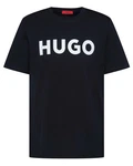 HUGO T-Shirt Dulivio dunkelblau/wei