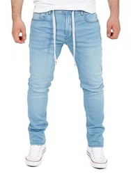 Yazubi Sweatjeans Jogginghose Herren Steve Hellblau