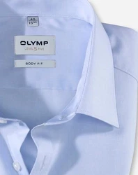 OLYMP Businesshemd Level Five Body Fit Comfort Stretch Hellblau