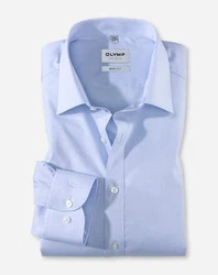 OLYMP Businesshemd Level Five Body Fit Comfort Stretch Hellblau