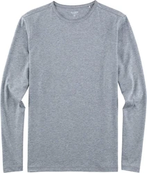 OLYMP Langarmshirt Casual Grau/Hellgrau