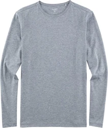 OLYMP Langarmshirt Casual Grau/Hellgrau