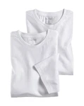 OLYMP Herren T-Shirt Doppelpack O-Neck Casual Weiß/Grau