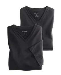 T-Shirt Casual (Packung, 2-tlg., 2er) mit Ton-in-Ton Logostickerei am rmel