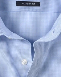 OLYMP Businesshemd Luxor modern fit Hellblau/Dunkelblau/Blau