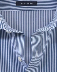 OLYMP Businesshemd Luxor modern fit marineblau/weiß