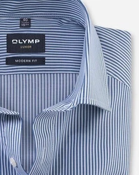 OLYMP Businesshemd Luxor modern fit marineblau/weiß