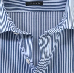 OLYMP Businesshemd Luxor modern fit marineblau/weiß