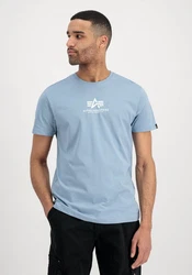 Alpha Industries T-Shirt Basic T ML Blau/Hellblau/Grau