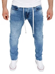 Yazubi Sweatjeans Jogginghose Herren Steve Hellblau/Blau