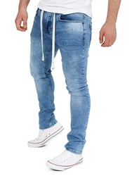 Yazubi Sweatjeans Jogginghose Herren Steve Hellblau/Blau