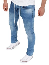 Yazubi Sweatjeans Jogginghose Herren Steve Hellblau/Blau