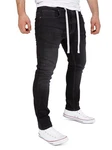 Yazubi Sweatjeans Jogginghose Herren Steve Schwarz/Khaki