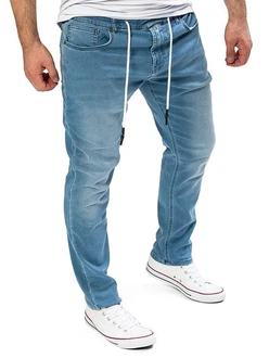 Yazubi Herren Jogger Erik Jeans Hellblau/Blau Yazubi Herren Jogger Erik Jeans Hellblau/Blau