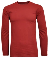 RAGMAN Langarmshirt Rot/Dunkelrot