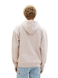 TOM TAILOR Denim Kapuzenjacke mit Reißverschluss Beige/Khaki/Braun/Lila