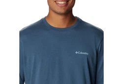 Columbia Kurzarmshirt Rockaway River Back Graphic T-Shirt mit Rundhalsausschnitt Hellblau/Blau/Dunkelblau