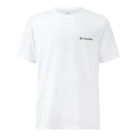 Columbia Kurzarmshirt Rockaway River Back Graphic T-Shirt mit Rundhalsausschnitt Weiß
