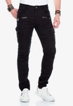 Cipo & Baxx Cargohose Herren Cargo Jeans Hose Schwarz