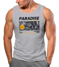 Tanktop Herren Tank-Top Paradise Unlimited Sommer Motiv Aufdruck Teachwear mit Print