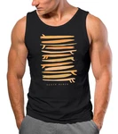 Neverless Tanktop Herren Surfboards South Beach California USA Orange/Schwarz/Dunkelblau/Braun