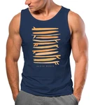 Neverless Tanktop Herren Surfboards South Beach California USA Dunkelblau Neverless Tanktop Herren Surfboards South Beach California USA Dunkelblau