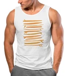 Neverless Tanktop Herren Surfboards South Beach California USA Weiß/Orange/Gelb/Dunkelblau/Rot