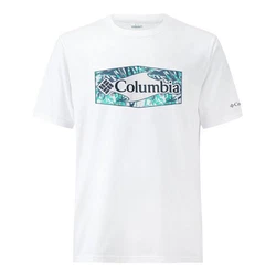 Columbia Kurzarmshirt Sun Trek Short Sleeve Graphic Tee Hellblau