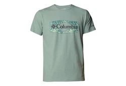Columbia Kurzarmshirt Sun Trek Short Sleeve Graphic Tee Hellblau/Türkis