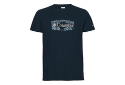 Columbia Kurzarmshirt Sun Trek Short Sleeve Graphic Tee Dunkelblau/Hellblau/Blau