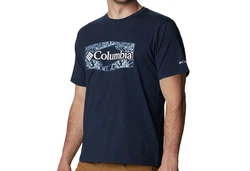 Columbia Kurzarmshirt Sun Trek Short Sleeve Graphic Tee Dunkelblau/Hellblau/Blau