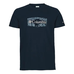 Columbia Kurzarmshirt Sun Trek Short Sleeve Graphic Tee Dunkelblau/Hellblau/Blau