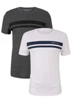 TOM TAILOR T-Shirt 2-er Set Basic T-Shirts (5552) Grau/Weiß (5552)