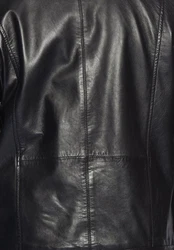 Maze Lederjacke 181Berwick Schwarz/Creme/Rot