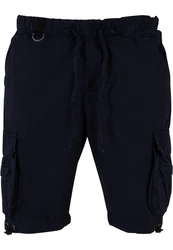 Urban Classics Herren Double Pocket Cargo Shorts Dunkelblau/Blau