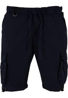 Urban Classics Herren Double Pocket Cargo Shorts Dunkelblau/Blau