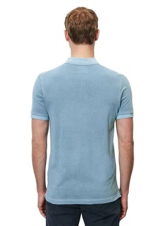 Marc O'Polo Shirt Poloshirt (OCS) Blau/Hellblau