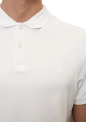 Marc O'Polo Shirt Poloshirt (OCS) Creme/Weiß