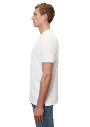 Marc O'Polo Shirt Poloshirt (OCS) Creme/Weiß