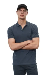 Marc O'Polo Shirt Poloshirt (OCS) Dunkelblau/Blau/Grau/Hellblau