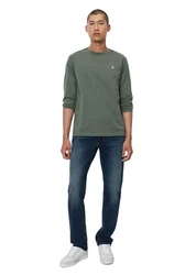 Marc O'Polo Langarmshirt Dunkelgrün/Grün/Khaki/Türkis