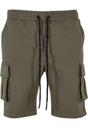 Urban Classics Herren Drawstring Cargo Shorts Dunkelgrün/Khaki