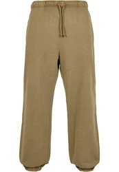 Urban Classics Stoffhose Overdyed Sweatpants Khaki/Dunkelgrün