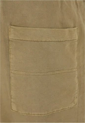 Urban Classics Stoffhose Overdyed Sweatpants Khaki/Dunkelgrün