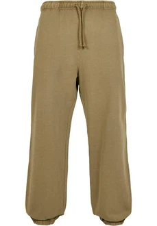 Urban Classics Stoffhose Overdyed Sweatpants Khaki/Dunkelgrün