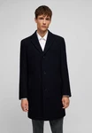 HECHTER PARIS Wollmantel mit Umlegekragen Dunkelblau/Blau