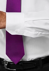 Vincenzo Boretti Businesshemd tailliert Haifischkragen Lila/Weiß/Fliederfarben