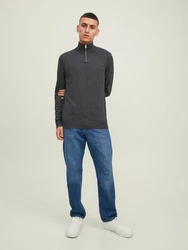JACK & JONES Pullover 'JJEEmil' anthrazit